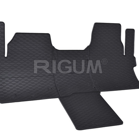 Tapis de voiture Ford Transit Custom II, fabrication 2024 - présent, carrosserie van 2 places, tunnel inclus | 906226
