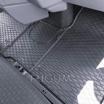 Tapis de voiture Volkswagen T7 Caravelle, fabrication 2025 - présent, carrosserie van 2 places, tunnel inclus | 906226