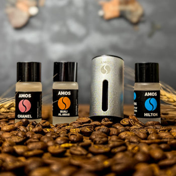 Coffret Diffuseur de parfum AMOS mini GRIS + 3 parfums OFFERTS