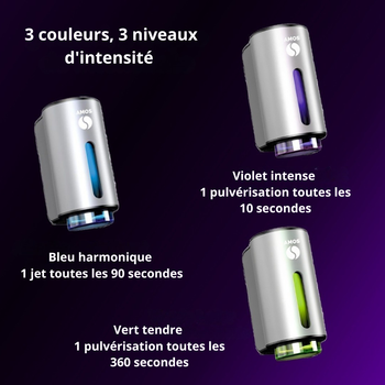 Coffret Diffuseur de parfum AMOS mini GRIS + 3 parfums OFFERTS
