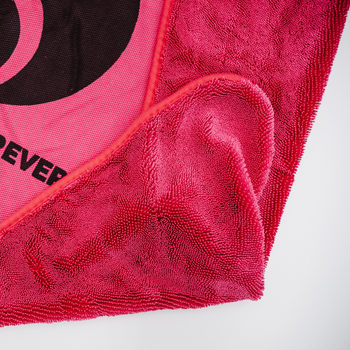 AMOS Powerfluff Serviette Microfibre Ultra-Absorbante, 1000 GSM, 60x80 cm, Rose + Gant OFFERT