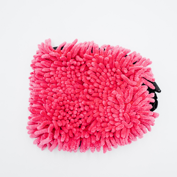 AMOS Powerfluff Serviette Microfibre Ultra-Absorbante, 1000 GSM, 60x80 cm, Rose + Gant OFFERT