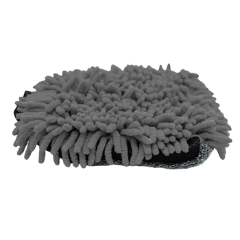 AMOS Powerfluff Serviette Microfibre Ultra-Absorbante, 1000 GSM, 60x80 cm, Gris + Gant OFFERT