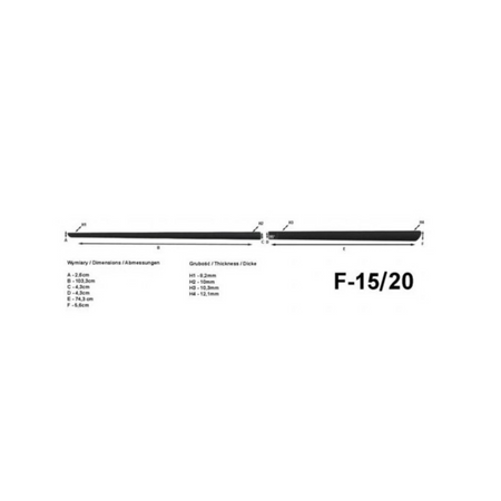 Moulures de carrosserie latérales Renault Talisman, fabrication 05.2016 - 12.2022, carrosserie break | F-15