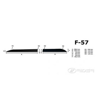 Moulures de carrosserie latérales Skoda Kodiaq, fabrication 03.2017 - 10.2023, carrosserie suv | F-57
