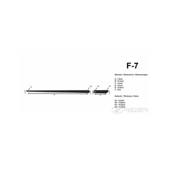 Moulures de carrosserie latérales BMW Série 7 E66, fabrication 09.2001 - 2008, carrosserie sedán | F-7