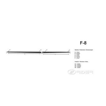 Moulures de carrosserie latérales Ford Edge II, fabrication 05.2016 - présent, carrosserie suv | F-8