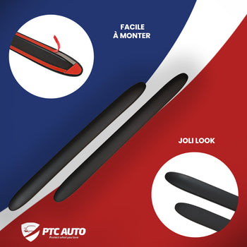 Moulures de carrosserie latérales Toyota Yaris I, fabrication 1999 - 2005, carrosserie berline | F-13