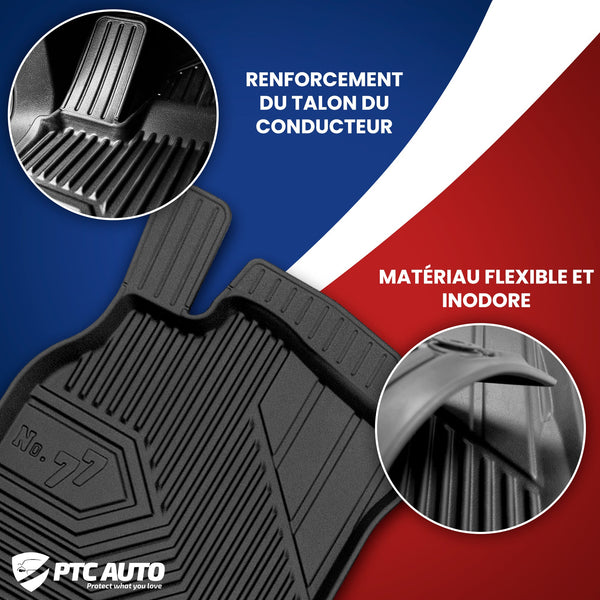 Tapis avec bords relevés Isuzu D-Max, fabrication 01.2021 - présent, carrosserie pick-up cabine allongée à 4 portes, avec portes arrière rabattables | 77426948