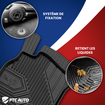 Tapis avec bords relevés Citroen C5 I, fabrication 2000 - 2008, carrosserie berline | 77407497