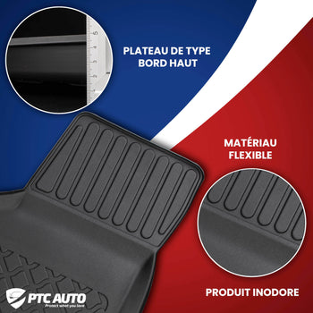 Tapis avec bords relevés Mercedes Classe V W447, fabrication 06.2014 - présent, carrosserie van 3 ème file de sièges | 693352