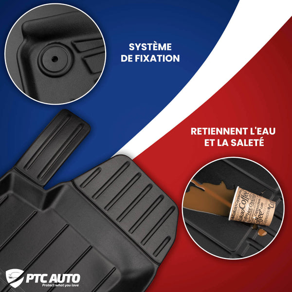 Tapis avec bords relevés Seat Toledo III, fabrication 2004 - 2010, carrosserie berline | 3D407145