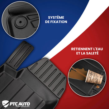 Tapis avec bords relevés Isuzu D-Max, fabrication 01.2021 - présent, carrosserie pick-up cabine allongée à 4 portes, avec portes arrière rabattables | 3D426948