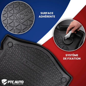 Tapis de coffre Jeep Renegade, carrosserie suv, fabrication 09.2014 - 06.2018, coffre inférieur, sans plancher réglable en hauteur | 192689CM