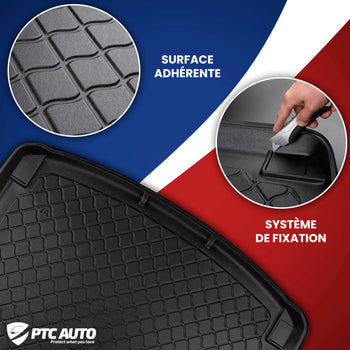 Tapis de coffre Nissan Qashqai III MHEV, carrosserie suv, fabrication 06.2021 - 2024, coffre inférieur, sans plancher de voiture réglable en hauteur, ne correspond pas au e-power | 194190GRD