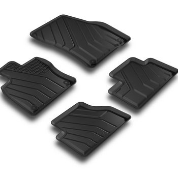 Tapis avec bords relevés Volkswagen Caddy, fabrication 11.2020 - présent, carrosserie van | AP1131
