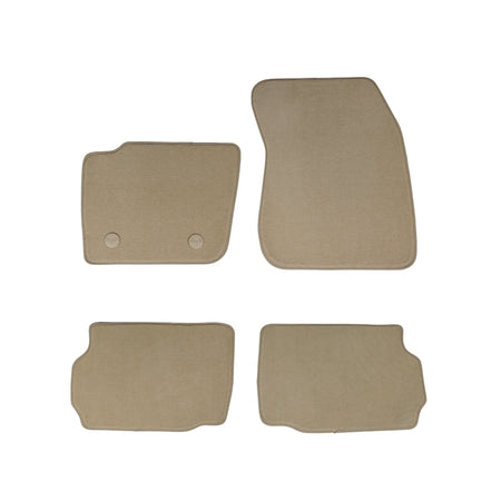 Tapis en moquette de voiture (beige) Porsche Macan, fabrication 03.2014 - 06.2024, carrosserie suv, système de fixation rond | 1061454BEIGE