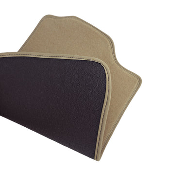 Tapis en moquette de voiture (beige) BMW Série 5 E61, fabrication 06.2004 - 2010, carrosserie break, système de fixation d'origine BMW | 1007754BEIGE