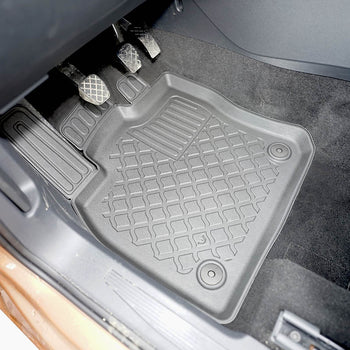Tapis avec bords relevés Volkswagen Caddy Maxi, fabrication 11.2020 - présent, carrosserie van 5-7 places, tapis de voiture avant | 653886