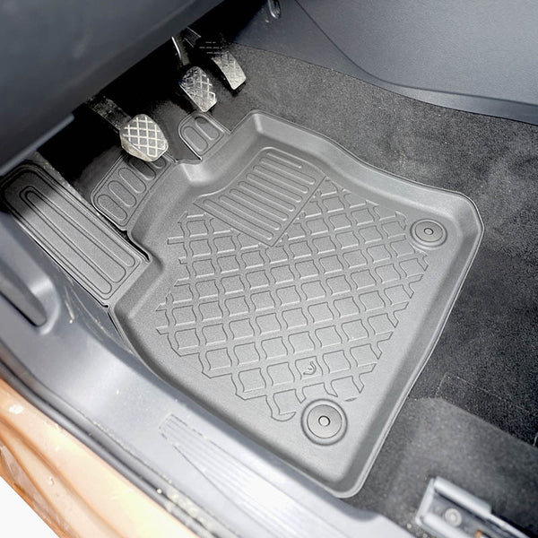 Tapis avec bords relevés Volkswagen Caddy Maxi, fabrication 11.2020 - présent, carrosserie van 5-7 places, tapis de voiture avant | 653886