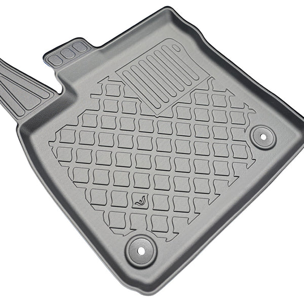 Tapis avec bords relevés Ford Transit Courier II, fabrication 06.2014 - présent, carrosserie van 2 places, ensemble complet pour sièges avant | 654056