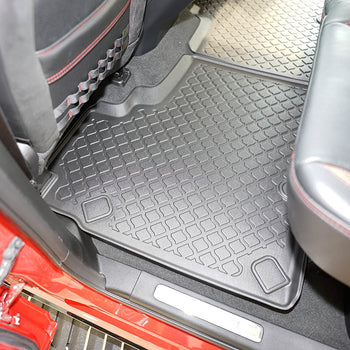 Tapis avec bords relevés Dodge RAM V, fabrication 2019 - présent, carrosserie pick-up tapis de voiture arrière | 664251