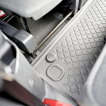 Tapis avec bords relevés Volkswagen Caddy Maxi, fabrication 11.2020 - présent, carrosserie van 7 places, rangée 3 | 693891