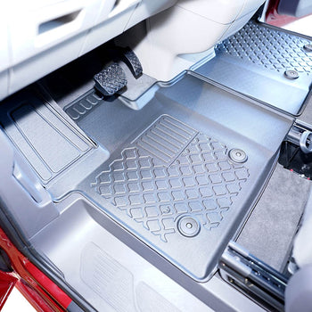 Tapis avec bords relevés Volkswagen T7 Multivan eHybrid PHEV, fabrication 10.2021 - présent, carrosserie van empattement court, tapis de voiture avant | 653893