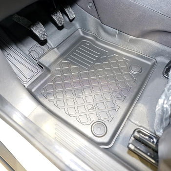 Tapis avec bords relevés Ford Transit Courier II, fabrication 06.2014 - présent, carrosserie van 2 places, ensemble complet pour sièges avant | 654056