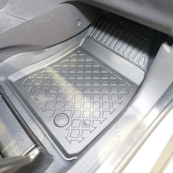 Tapis avec bords relevés Ford Transit Courier II, fabrication 06.2014 - présent, carrosserie van 2 places, ensemble complet pour sièges avant | 654056