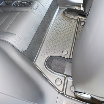 Tapis avec bords relevés Tesla Model X Facelift, fabrication 01.2021 - présent, carrosserie suv, 6 places, rangée 3 #1