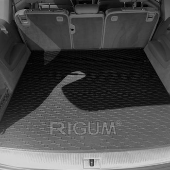 Tapis de coffre Audi Q7 4L, carrosserie suv, fabrication 03.2006 - 05.2015, 7 places, 3e rangée abaissée | 402117