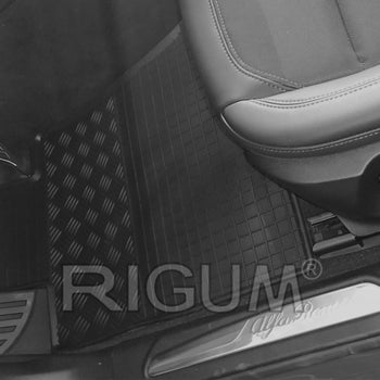 Tapis de voiture Alfa Romeo Giulia Facelift, fabrication 2020 - présent, carrosserie sedán 4x2, boîte de vitesse automatique | 905083