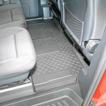 Tapis avec bords relevés Mercedes Classe V W447, fabrication 06.2014 - présent, carrosserie van empattement compact, 2 ème file de sièges | 683352