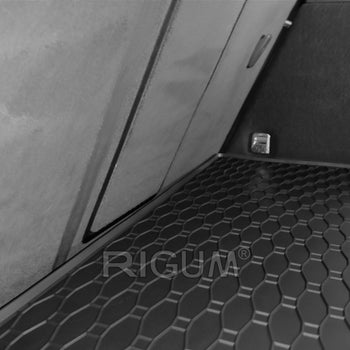 Tapis de coffre Audi Q3 I, carrosserie suv, fabrication 08.2011 - 06.2018, avec la roue de dépannage- petite, sans cavité droite | 402124