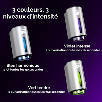 Coffret Diffuseur de parfum AMOS mini GRIS + 3 parfums OFFERTS
