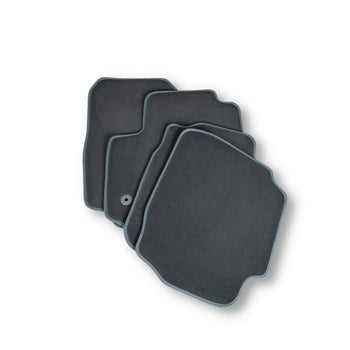 Tapis en moquette de voiture (gris) Hyundai Veloster, fabrication 07.2011 - 12.2016, carrosserie coupé, système de fixation rond | 1027054GRAY