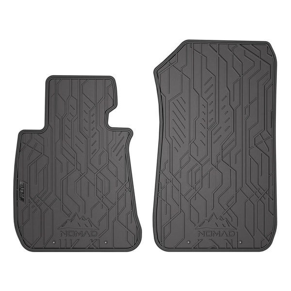 Tapis en caoutchouc avant BMW Série 3 E90, fabrication 03.2005 - 12.2011, carrosserie sedán sans x-drive (2 pcs.) | ND0661