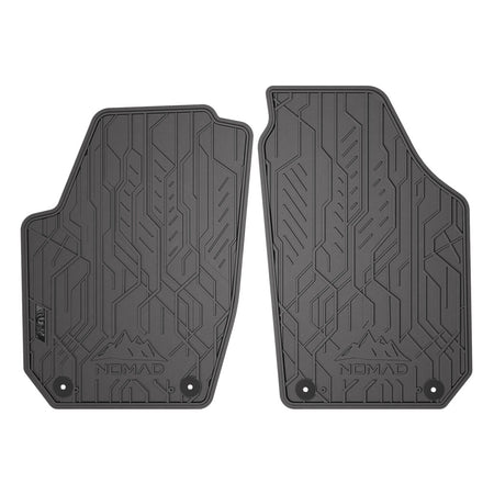 Tapis en caoutchouc avant Skoda Fabia II, fabrication 03.2007 - 10.2014, carrosserie berline (2 pcs.) | ND0017