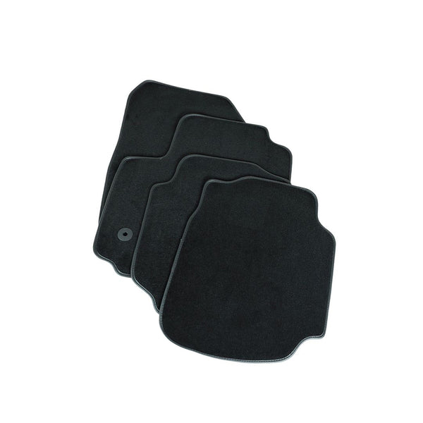 Tapis en moquette de voiture (noir) Volkswagen Golf 7, fabrication 09.2013 - 06.2020, carrosserie break, système de fixation rond | 1085054BLACK