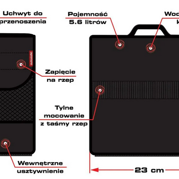 CargoBag Sac de rangement pour bottes de 23 cm
