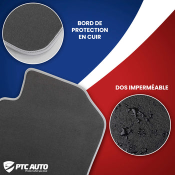 Tapis en moquette de voiture (gris) Volkswagen Caddy, fabrication 2004 - 10.2020, carrosserie van | M500203GRI