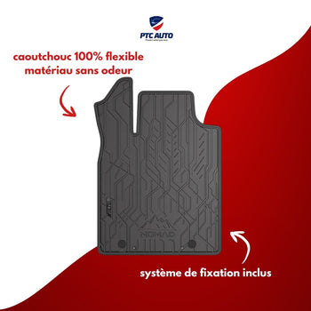 Tapis en caoutchouc avant Toyota Yaris IV Hybrid, fabrication 09.2020 - présent, carrosserie berline (2 pcs.) | ND411456