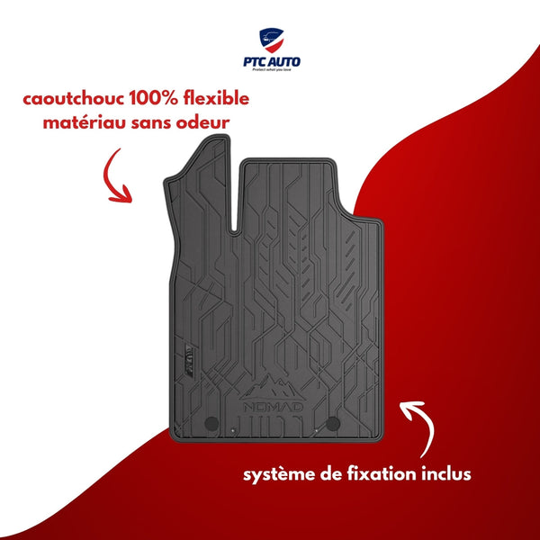 Tapis en caoutchouc avant Toyota Yaris IV Hybrid, fabrication 09.2020 - présent, carrosserie berline (2 pcs.) | ND411456