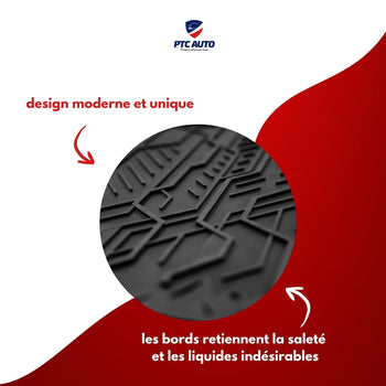 Tapis en caoutchouc avant Toyota Yaris IV, fabrication 09.2020 - présent, carrosserie berline (2 pcs.) | ND411456