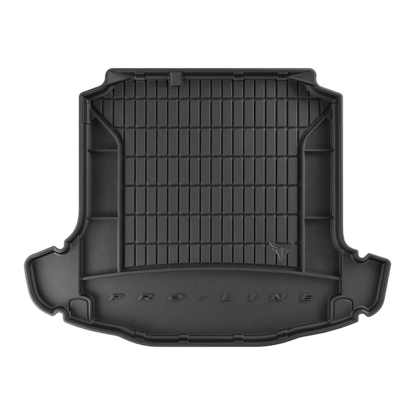 Tapis de coffre Skoda Rapid Liftback, carrosserie berline, fabrication 2012 - 2019, sans compartiment optionnel dans le coffre, avec cavités latérales | TM405981