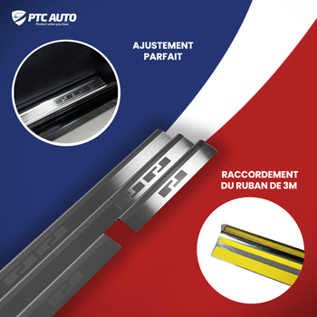 Protection de seuil de porte en acier inoxydable Ford Focus IV, fabrication 09.2018 - présent, carrosserie sedán #2 - 4