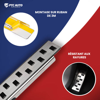 Protection en acier inoxydable pour pédale repos-pied Peugeot Partner II, fabrication 2008 - 08.2018, carrosserie van #1 - 4