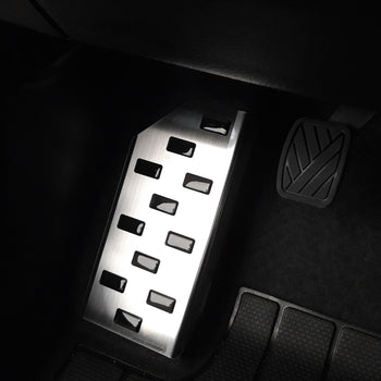 Protection en acier inoxydable pour pédale repos-pied Skoda Superb III, fabrication 05.2015 - présent, carrosserie sedán #1 - 5