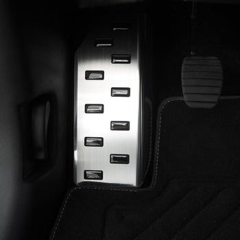 Protection en acier inoxydable pour pédale repos-pied Hyundai Tucson IV, fabrication 12.2020 - présent, carrosserie suv #2 - 6